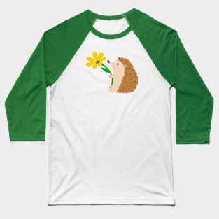 Hedgehog with a flower Baseball T-Shirt